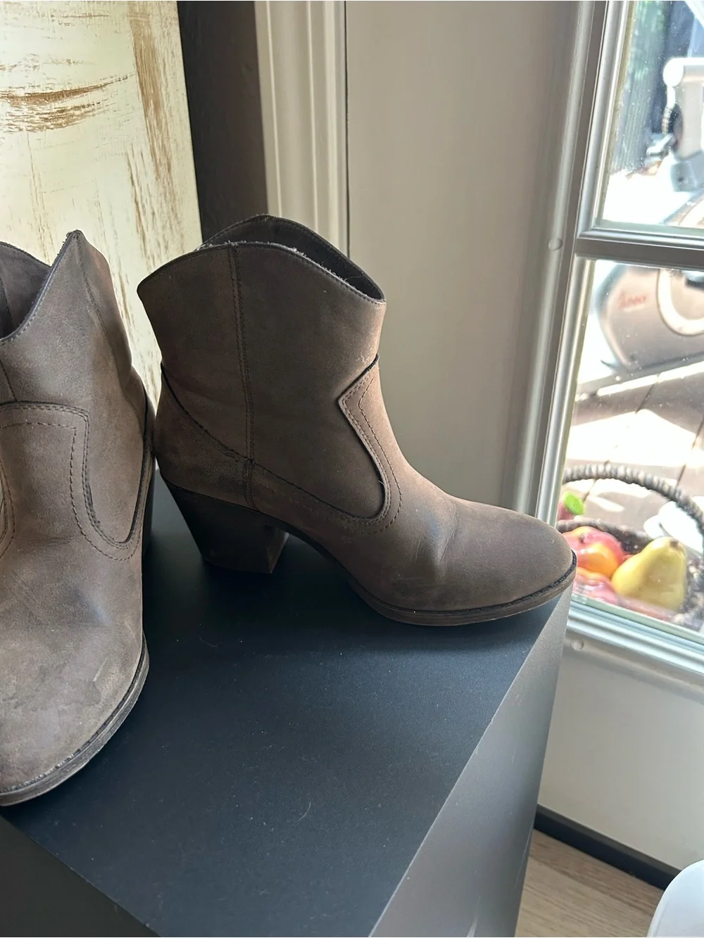 Brown Suede womens Chelsea Boots